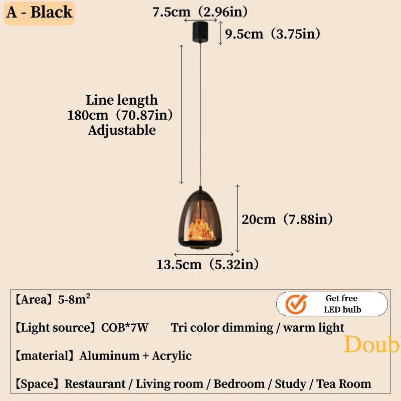 Luxury Teardrop Pendant light / Modern Minimalist Decor 