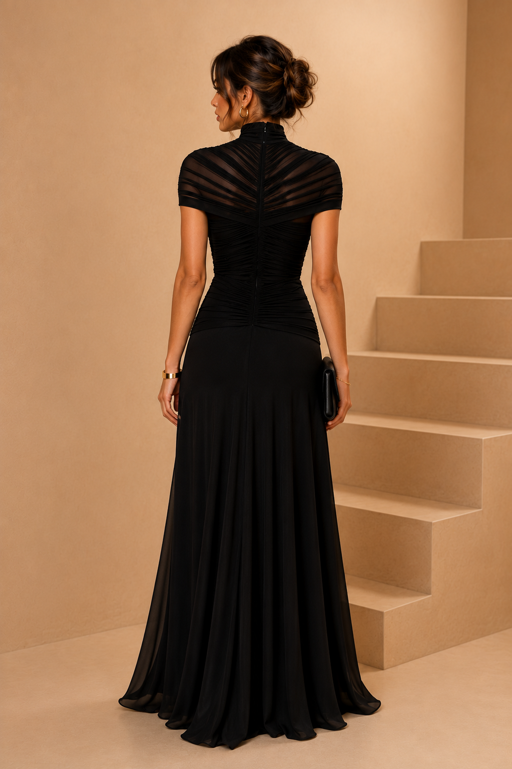 Celeste Noir Maxi Dress