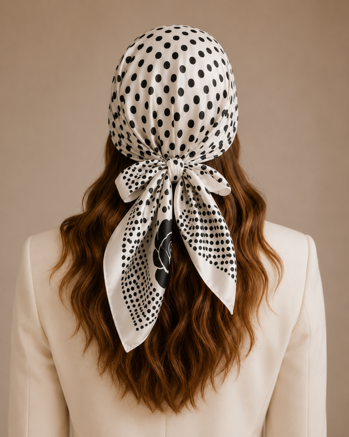 Élise Luxe Satin Square Scarf