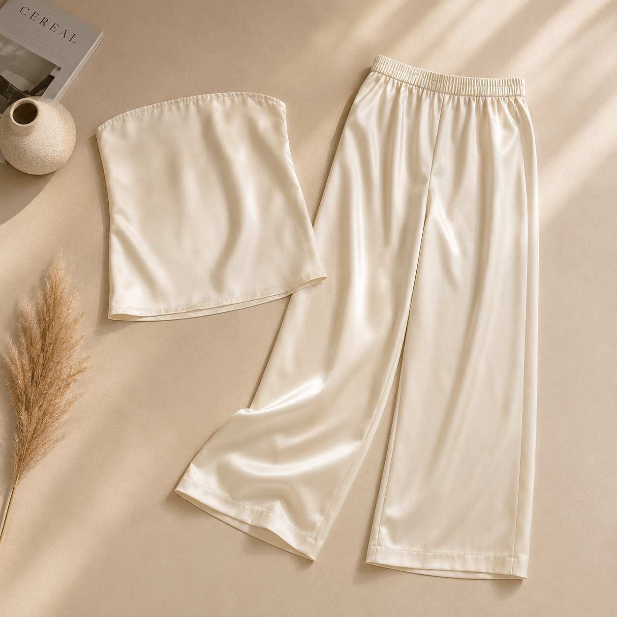 Elite  Luxe Satin Two-Piece Collection