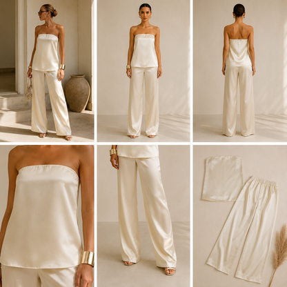 Elite  Luxe Satin Two-Piece Collection