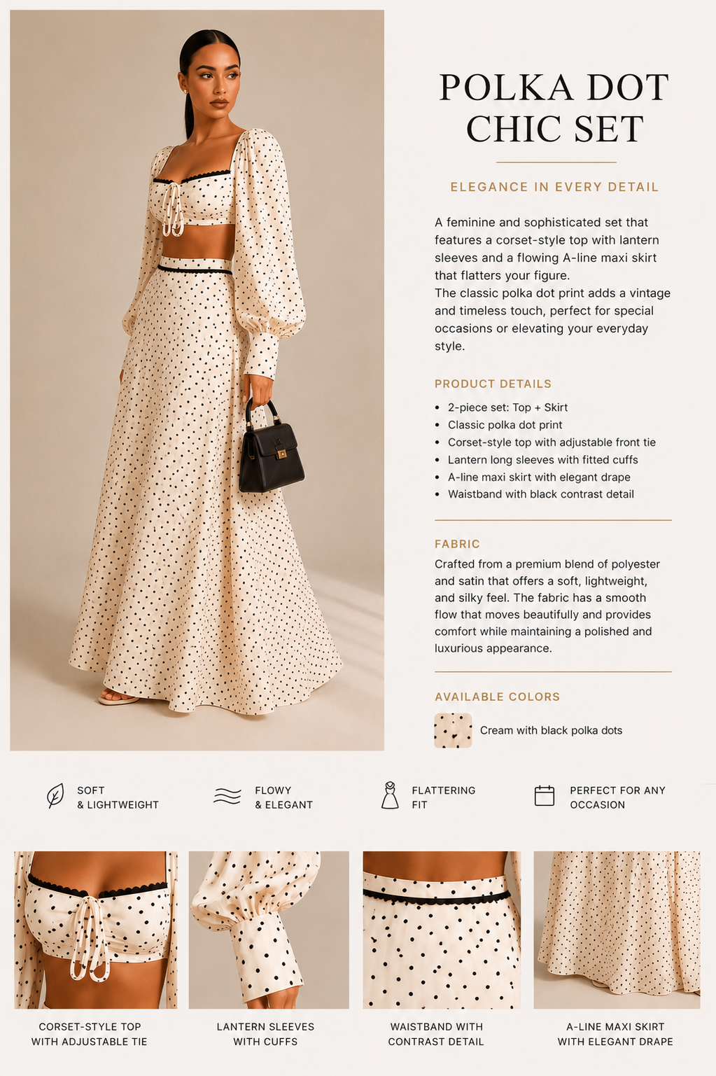 Margot Polka Dot Set